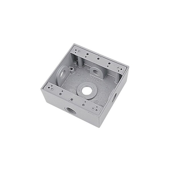 Abb Installation Products Weatherproof Electrical Box, 2-Gang, 31.8 Cu. In. 2IH5S2-2